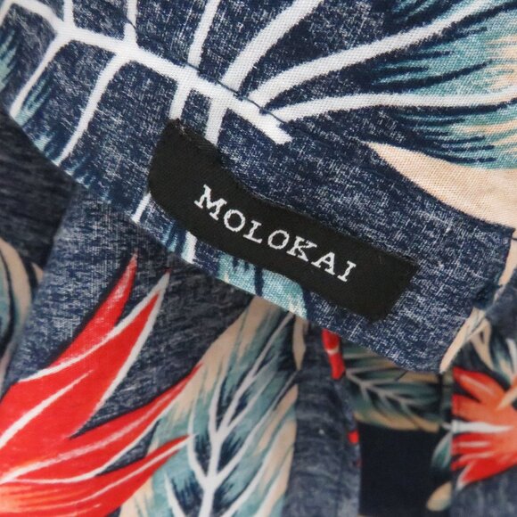 Molokai Surf Co.* Men's Short Sleeve Button Down Curved Hem Pocket Shirt~ XXL‎ - Picture 5 of 13